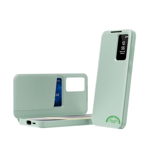 Samsung Galaxy S26 Plus Fresh Mint Bookcase Hoesje Lichtgroen Smart View Wallet Case – foto 5