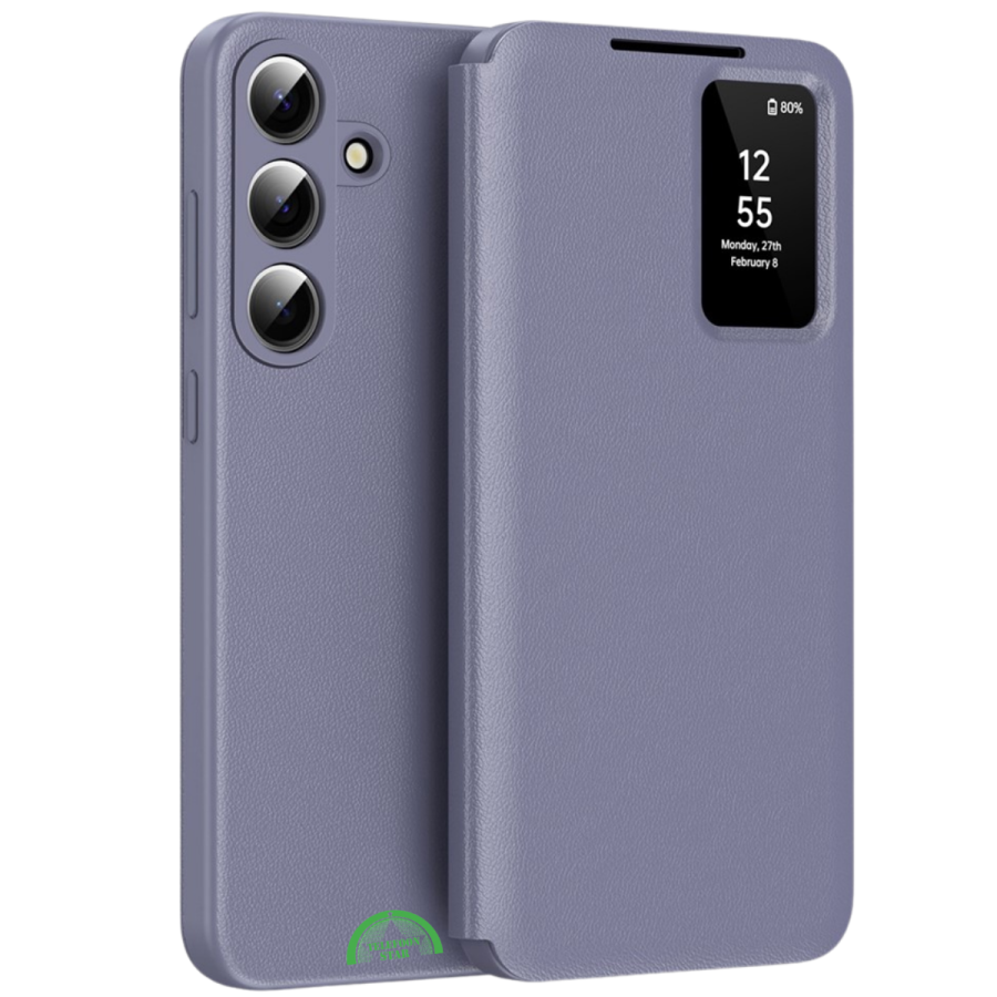 Samsung Galaxy S26 Lavender Shield Bookcase Hoesje Paars Luxe Smart View Cover