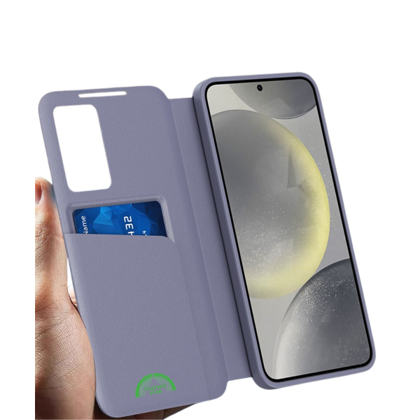 Samsung Galaxy S26 Lavender Shield Bookcase Hoesje Paars Luxe Smart View Cover – foto 2