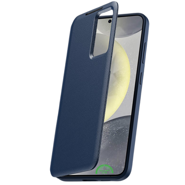 Samsung Galaxy S26 Plus Sapphire Blue Bookcase Hoesje Donkerblauw Smart View Wallet Cover – foto 3