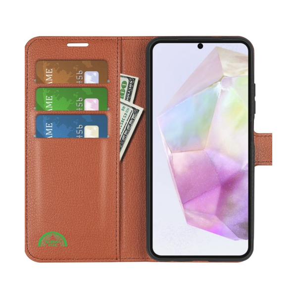 Hoesje voor Samsung Galaxy A57 Bruin Sterke magnetische sluiting – foto 2