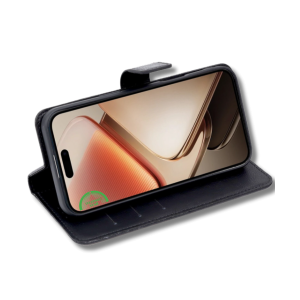 Hoesje voor Samsung A57 Zwart Bookcase Magnetisch met Pasjeshouder – foto 3