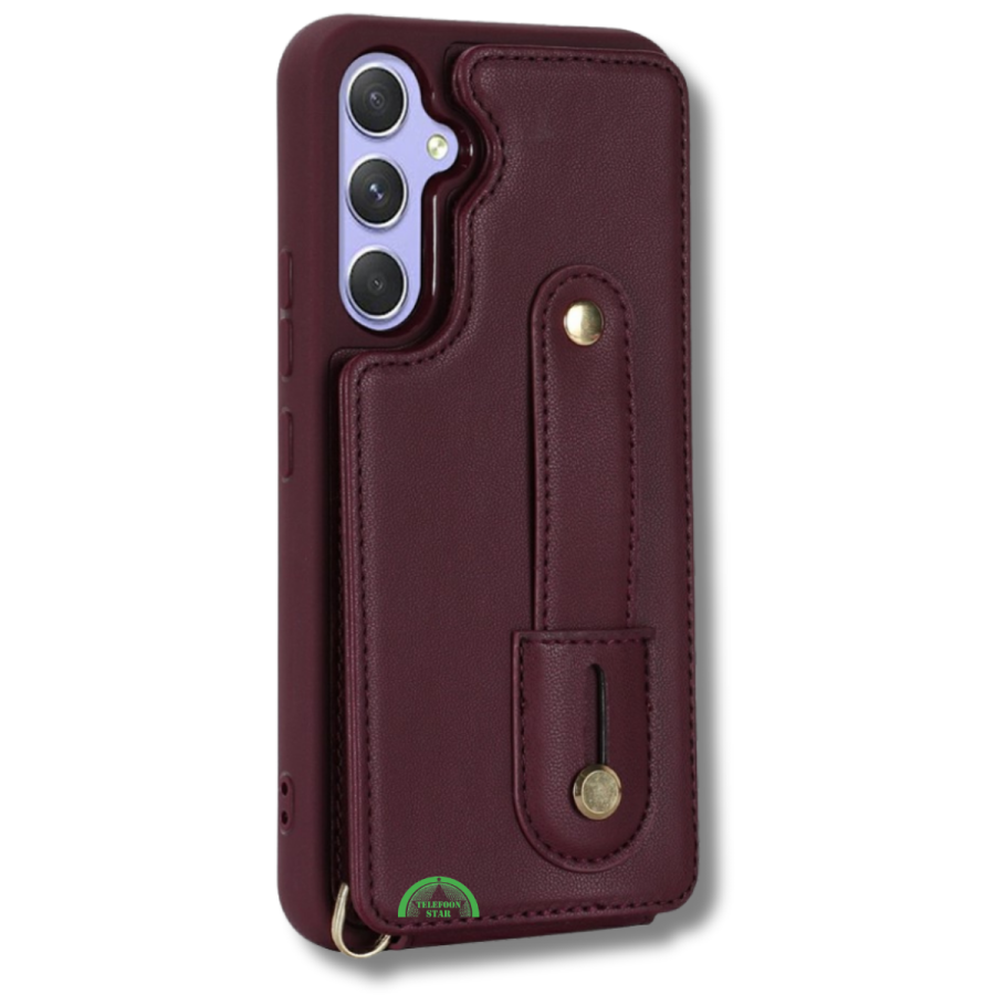 Samsung Galaxy S26 Luxe Bookcase Hoesje met Pasjeshouder Rood