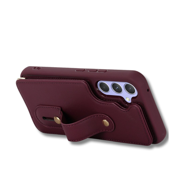 Samsung Galaxy S26 Luxe Bookcase Hoesje met Pasjeshouder Rood – foto 2