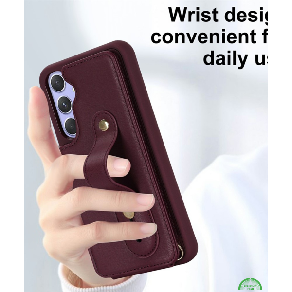 Samsung Galaxy S26 Luxe Bookcase Hoesje met Pasjeshouder Rood – foto 4