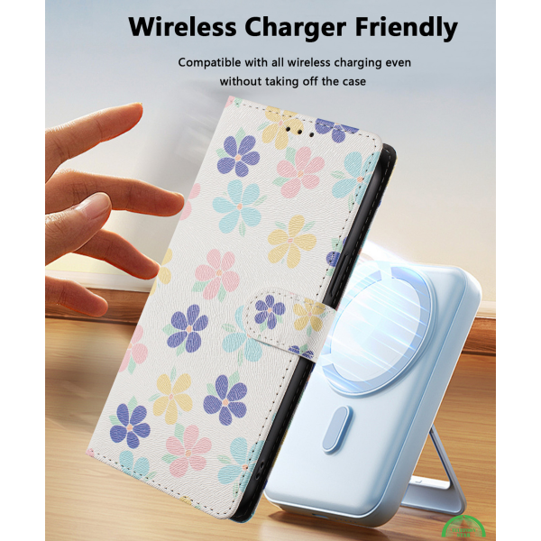 Samsung Galaxy S26 Bookcase Hoesje met Bloemenprint Stijlvolle Bescherming met Wallet Functie – foto 4