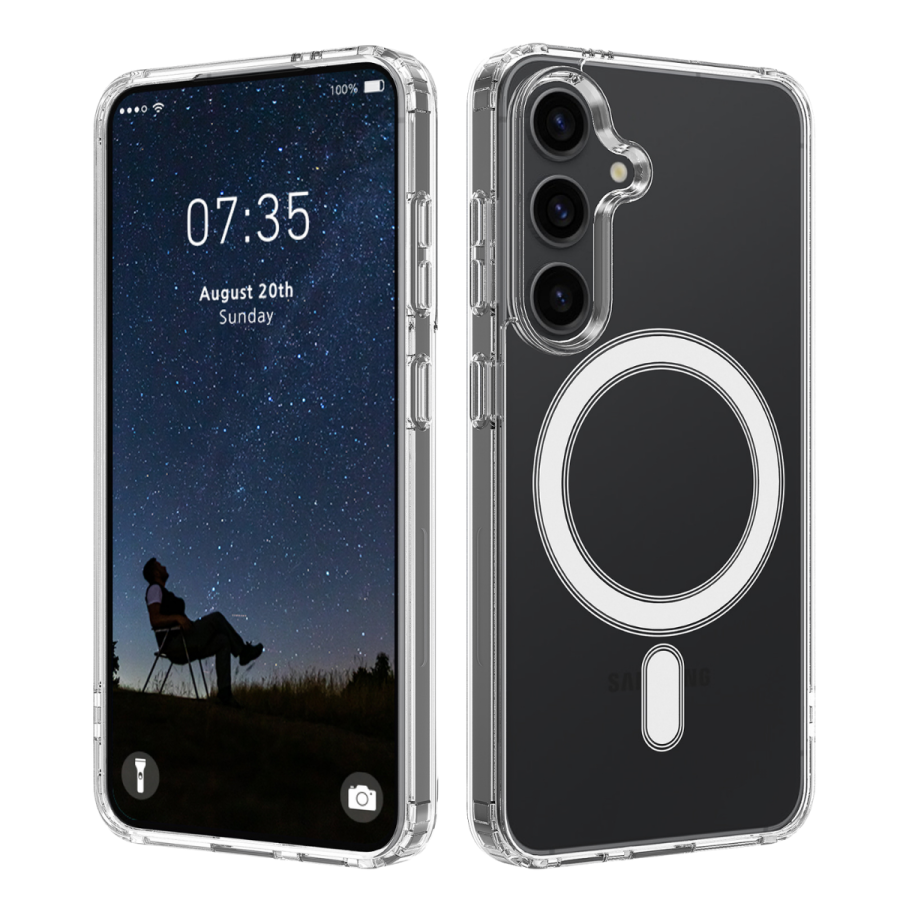 Samsung Galaxy S26 Plus MagSafe Hoesje Transparant Kristalheldere Bescherming met Magnetische Ondersteuning