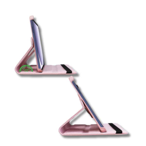 Hoesje voor Samsung A11 Plus Roze Bookcase met Kickstand – foto 4