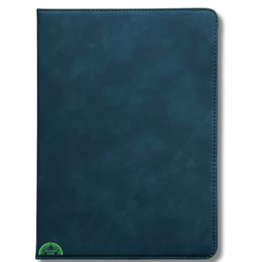 Hoesje voor Samsung A9 Plus Donker Blauw Bookcase met Kickstand Slank licht en stevig