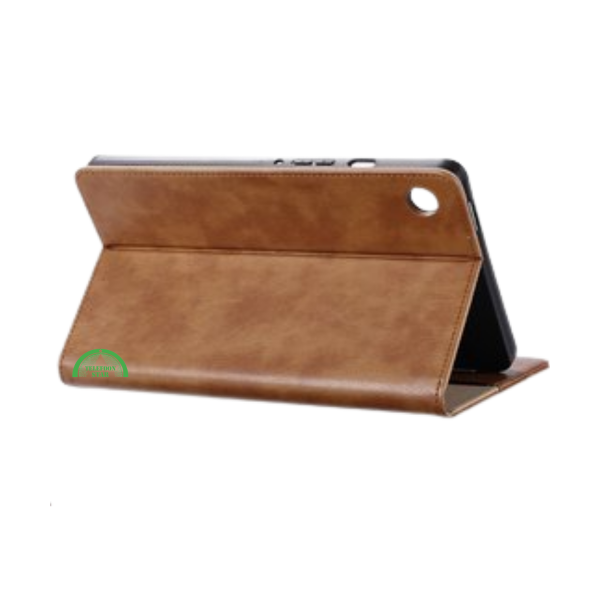 Hoesje voor Samsung A11 Bruin Bookcase met Kickstand Slank licht en stevig – foto 2