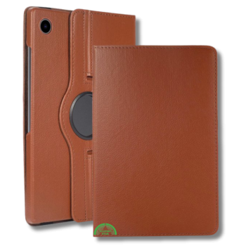 Hoesje voor Samsung A9 Plus Bruin Bookcase met Kickstand Slank licht en stevig