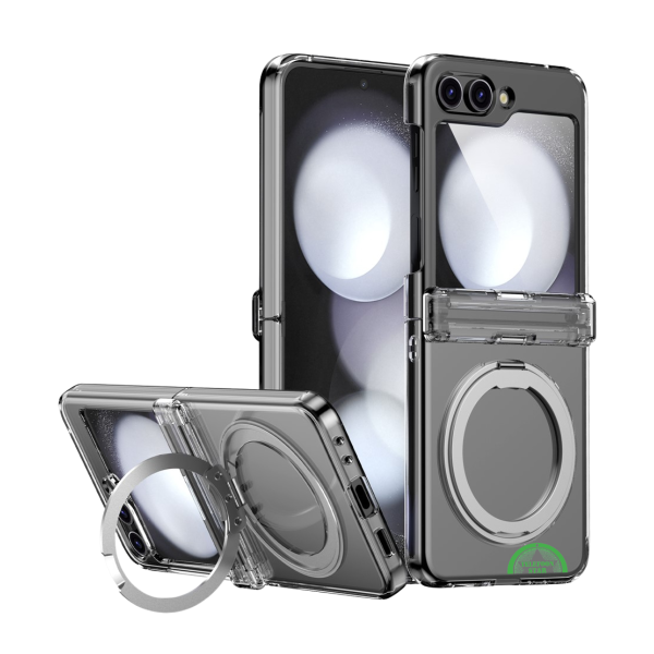 Samsung Galaxy Z Flip 7 Hoesje Transparante Bescherming met Magnetische Ring en Standfunctie – foto 6