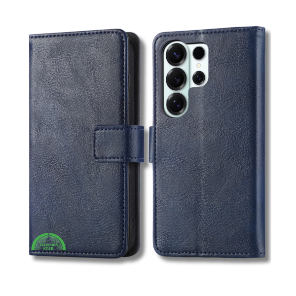 Classic Leather Wallet Samsung Galaxy S26 Ultra Beschermcase Blauwe – foto 6
