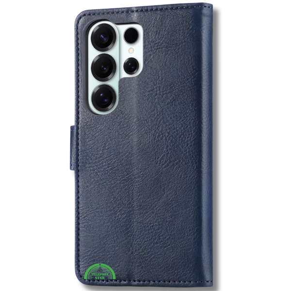 Classic Leather Wallet Samsung Galaxy S26 Ultra Beschermcase Blauwe – foto 2