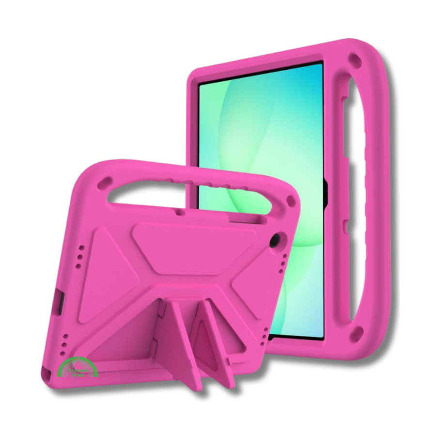 Hoesje voor Samsung A9 Plus Roze Kids Shockproof Met Handgreep en Kickstand