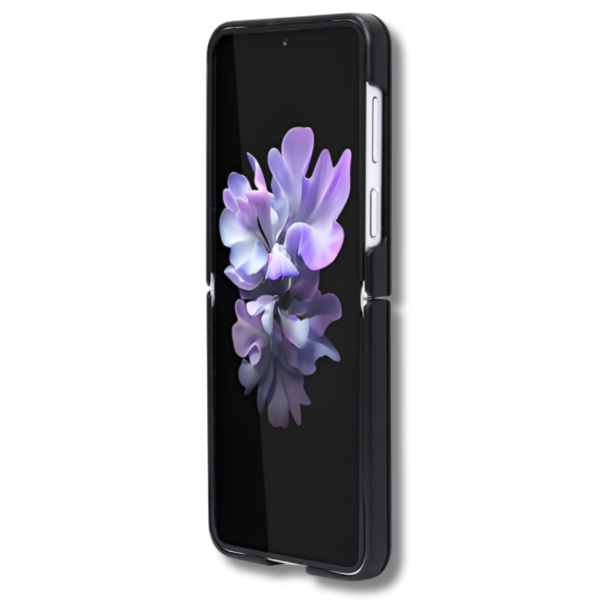 Samsung Galaxy Z Flip 7 Marmer Glitter Hoesje Zwart-Grijs – foto 2