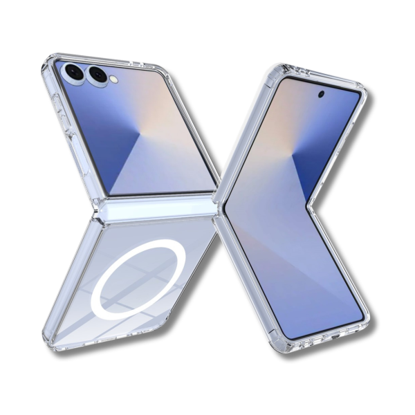 Samsung Galaxy Z Flip 7 Frosted Armor MagSafe Hoesje Transparant – foto 4