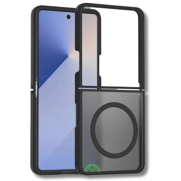 Samsung Galaxy Z Flip 7 Frosted Armor MagSafe Hoesje Zwart – foto 5