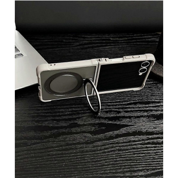 Samsung Galaxy Z Flip 7 Anti-Drop Ring Armor Hoesje Zwart – foto 4