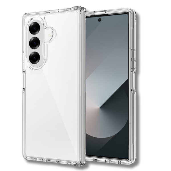 Samsung Galaxy Z Fold 7 Crystal Clear Hybrid Armor Hoesje Transparant – foto 3