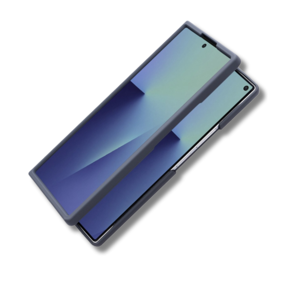 Samsung Galaxy Z Fold 7 Magnetic Carbon Fiber MagSafe Hoesje Grijs – foto 2