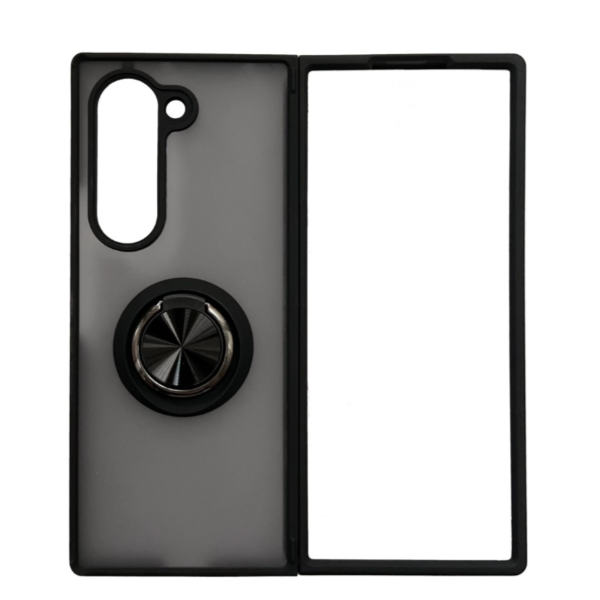 Samsung Galaxy Z Fold 7 Matt Ring Armor Hoesje Zwart – foto 4