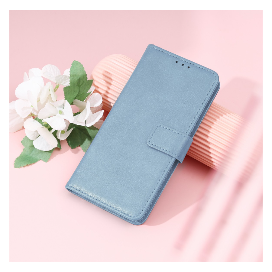 Oppo A80 boek case met Pasjes Licht Blauw