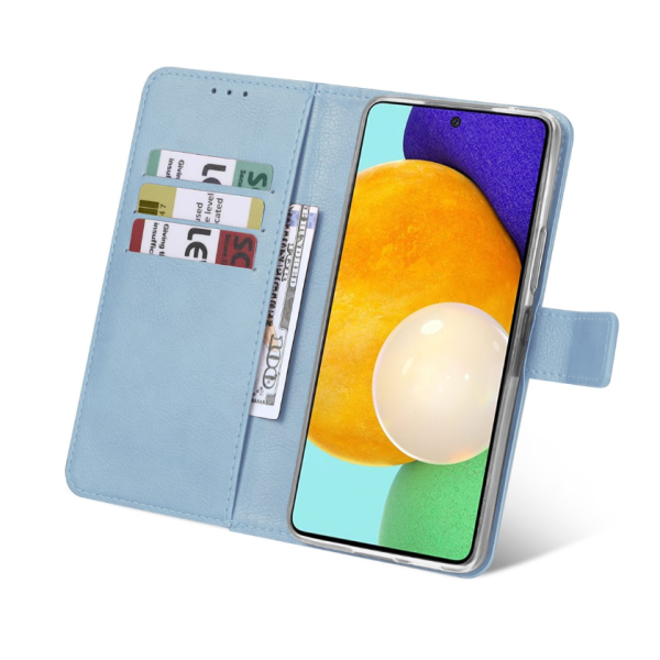 Oppo A80 boek case met Pasjes Licht Blauw – foto 3