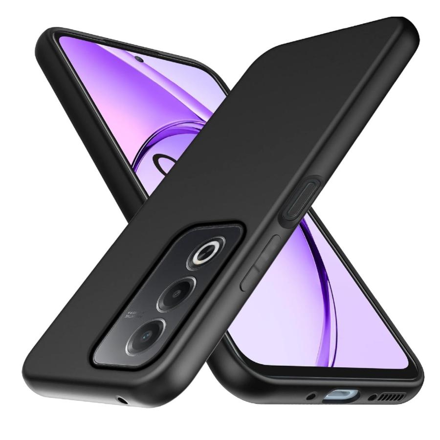 Oppo A80 case Zwart Achterkant