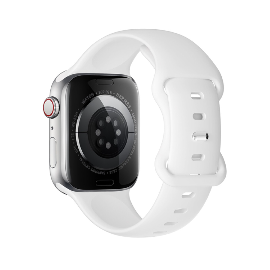 Apple Watch Siliconen Bandje 42/44/45/49mm Wit