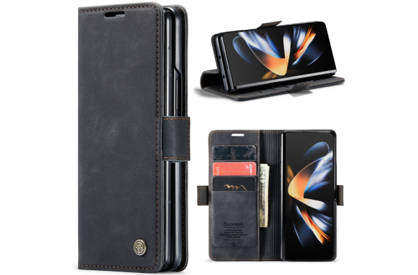 Samsung Galaxy Z Fold 6 Hoesje boek case met Pasjes Zwart