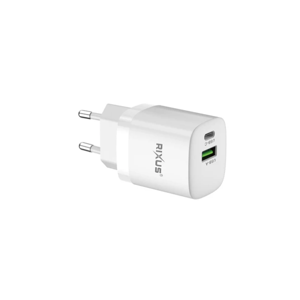 USB-C + USB-A Snellader &ndash; Power Delivery &amp; Quick Charge 3.0 &ndash; 2-Poorts Wandadapter &ndash; Compact en Krachtig – foto 3
