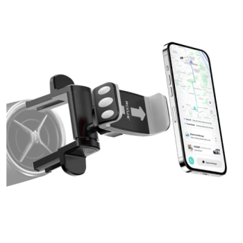 Universele Autohouder voor Ventilatierooster &ndash; Zwart &ndash; Stevige Grip & 360&deg; Draaibaar