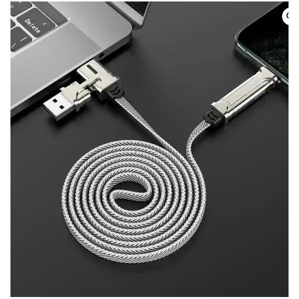 Hoco S22 Multifunctionele Oplaad- en Datakabel &ndash; 1.2M | USB naar Lightning, Type-C en Micro-USB – foto 3