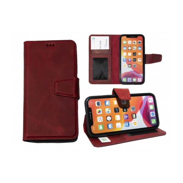 Hoesje Samsung Galaxy S25 Ultra Leer 100% Boekmodel 2 in 1 Rood – foto 7