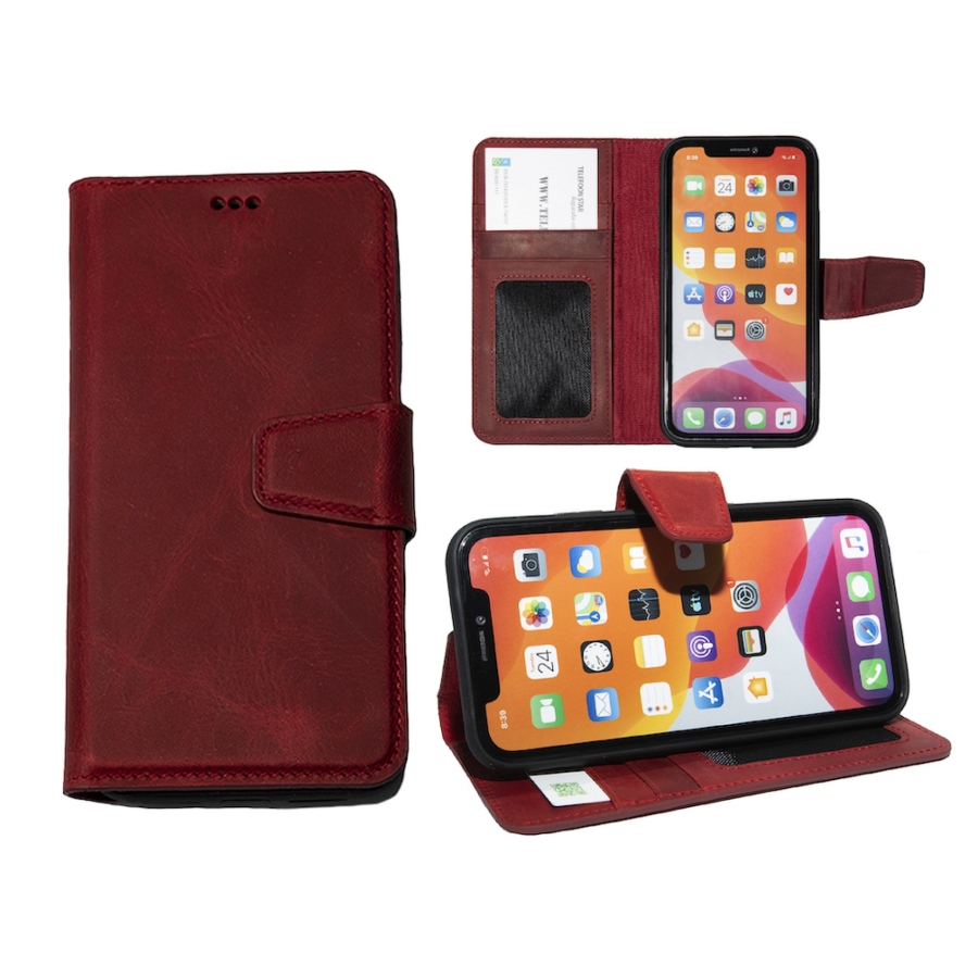 Hoesje Samsung Galaxy S26 Leer % Boekmodel 2 in 1 Rood