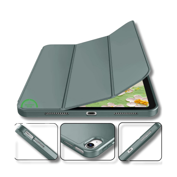 Hoesje voor iPad A16(2025)/iPad 2022 (10.9 inch 10e Gen) Groen Silicone Smart Cover Met Pen Slot – foto 3