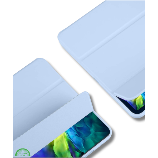 Hoesje voor iPad A16(2025)/iPad 2022 (10.9 inch 10e Gen) Lichtblauw Silicone Smart Cover Met Pen Slot – foto 4