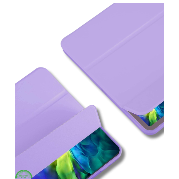 Hoesje voor iPad A16(2025)/iPad 2022 (10.9 inch 10e Gen) Paars Silicone Smart Cover Met Pen Slot – foto 3