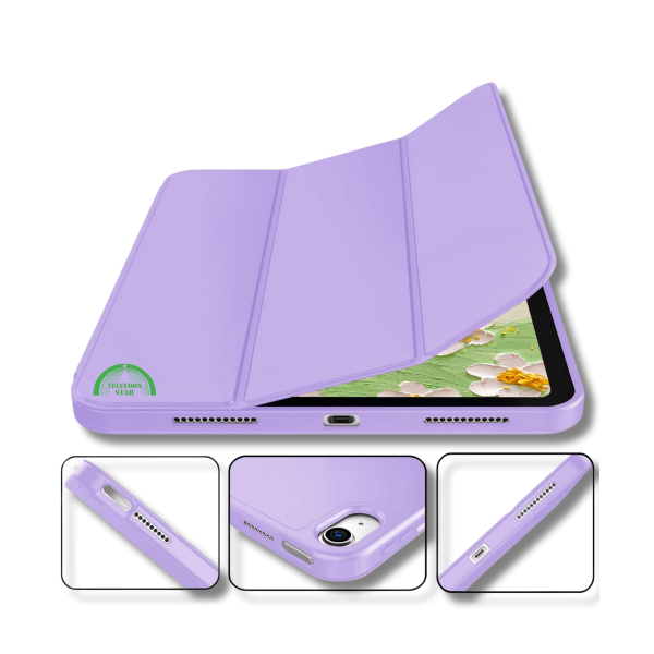Hoesje voor iPad A16(2025)/iPad 2022 (10.9 inch 10e Gen) Paars Silicone Smart Cover Met Pen Slot – foto 2