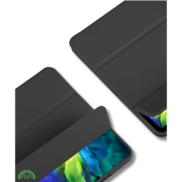 Hoesje voor iPad A16(2025)/iPad 2022 (10.9 inch 10e Gen) Zwart Silicone Smart Cover Met Pen Slot – foto 3