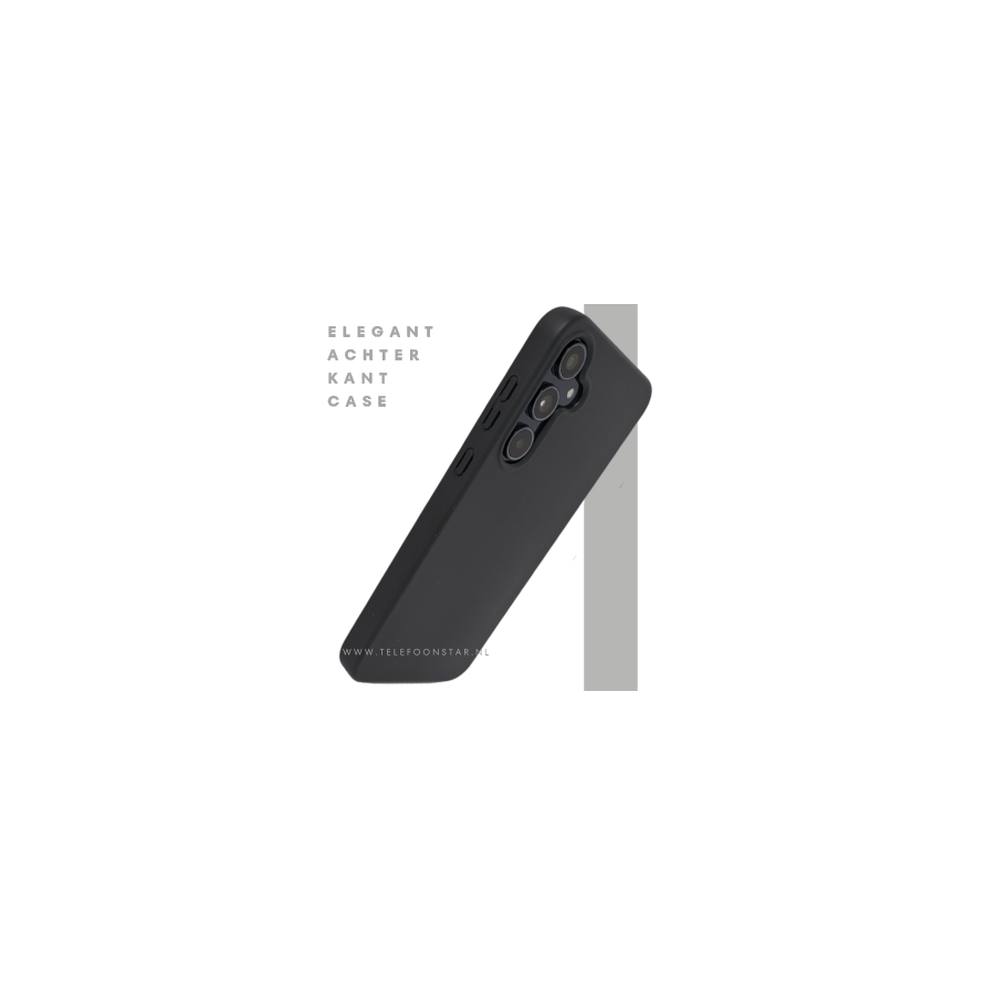Samsung Galaxy A56 Zwart Hoesje &ndash; Stevige Backcover Bescherming