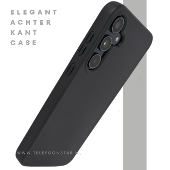 Samsung Galaxy A36 Zwart Hoesje &ndash; Stevige Backcover Bescherming