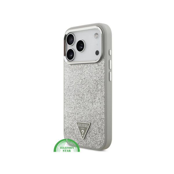 Guess iPhone 17 Pro Hoesje met MagSafe &ndash; Zilveren Glitter Luxe Bescherming – foto 2