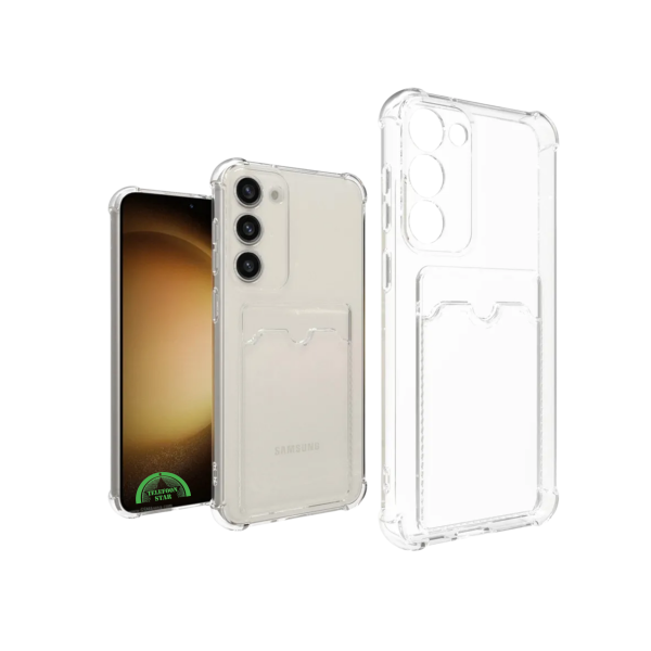 Samsung Hoesje met Pasjeshouder &ndash; Transparant &amp; Verstevigd – foto 2