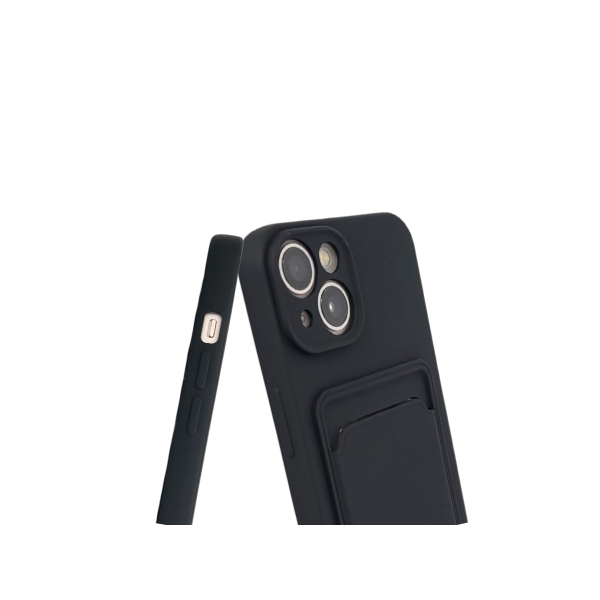 iPhone Hoesje met Pasjeshouder Zwart – foto 2