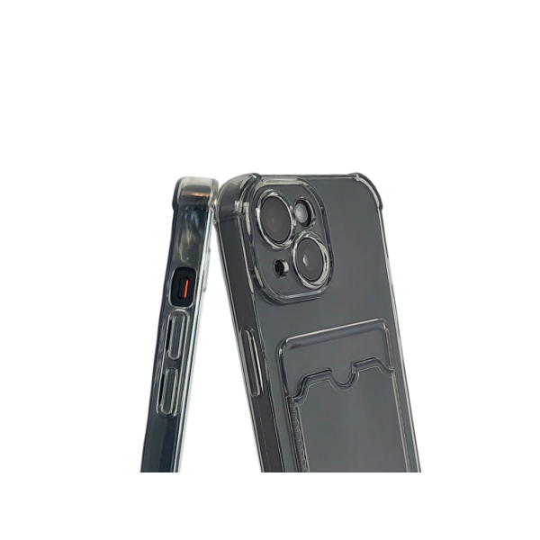 iPhone 15 Hoesje met Pasjeshouder &ndash; Transparant &amp; Valbestendig – foto 2