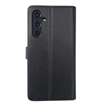 Bookcase Hoesje Samsung Galaxy &ndash; Zwart Leerlook met Pasjeshouder