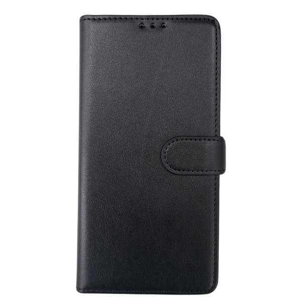 Bookcase Hoesje Samsung Galaxy &ndash; Zwart Leerlook met Pasjeshouder – foto 2