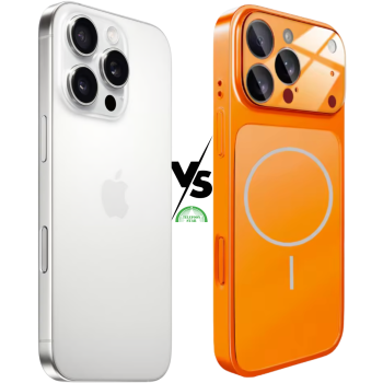 iPhone 15 Pro Max naar iPhone 17 Pro Max Oranje Transformer Flex Case